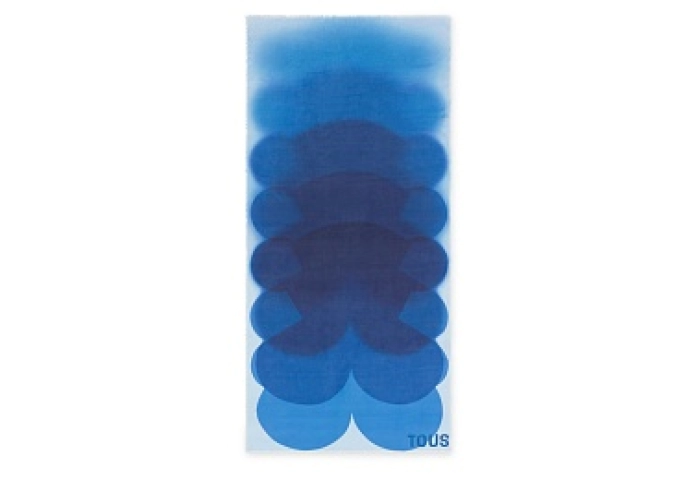 MOD.VIS,200X90 T BLURRY BEAR BLUE