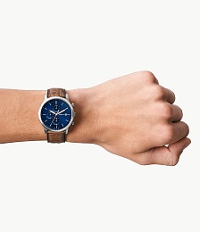 ANALOG WATCH 0 JWL SS LEATHER STRAP