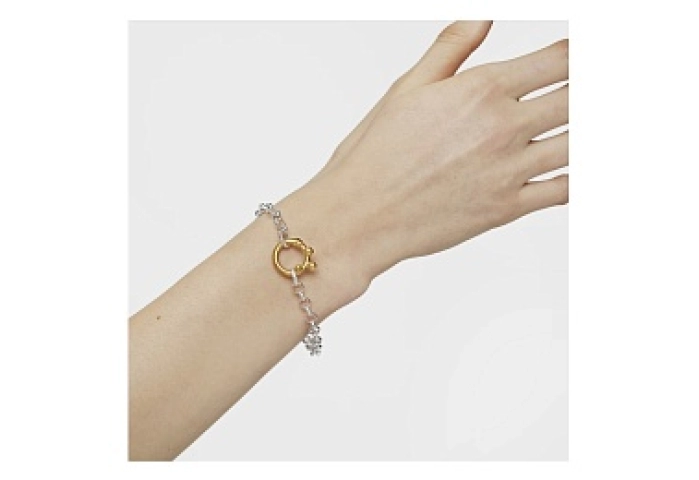 SILVER GOLD PLATED RING BALLS 16MM