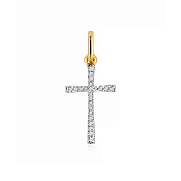 18KT GOLD PENDANT 0.06CT GH/SI