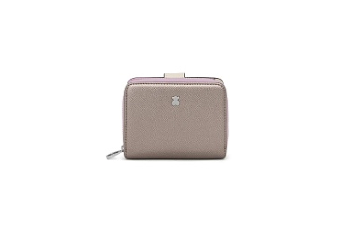 PU.PO,WALLET S NEW DUBAI SAF. TRI-SILVER