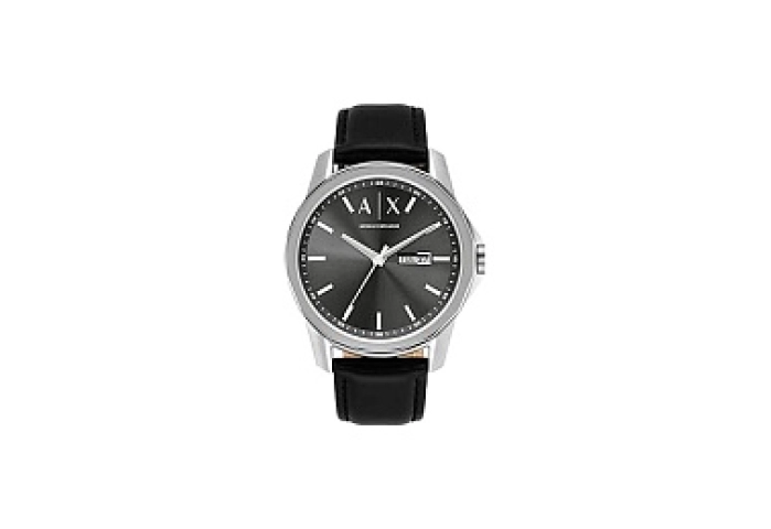 ANALOG WATCH 0 JWL SS LEATHER STRAP