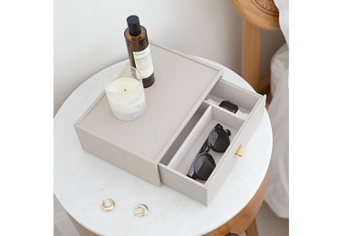 Oatmeal Classic Deep 3  Drawer
