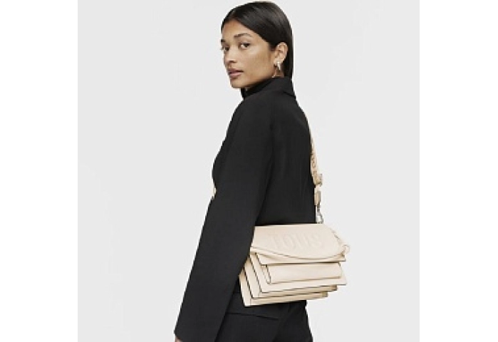 PU.COT,HANDBAG M.AUDRE LARUE NEW BEIGE