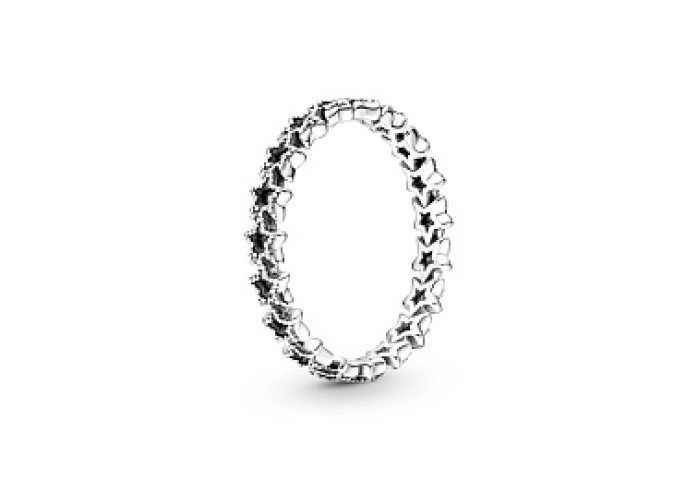Stars sterling silver ring