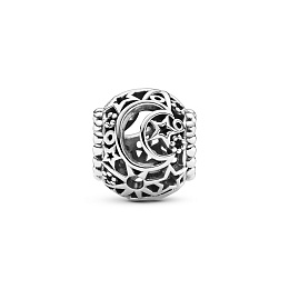 Moon and star sterling silver charm /799183C00