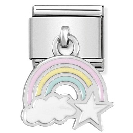 Composable Classic CHARMS acciaio Arcobaleno