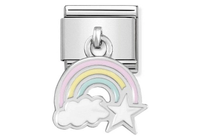 Composable Classic CHARMS acciaio Arcobaleno