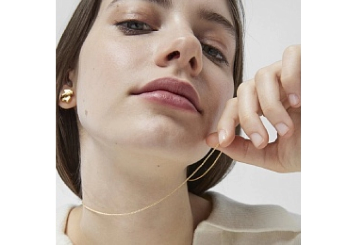 18KT GOLD CHOKER CHAIN 45CM