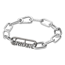 Freedom script ruthenium-plated wordlink /749666C00