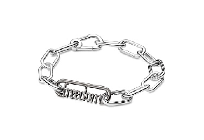 Freedom script ruthenium-plated wordlink /749666C00