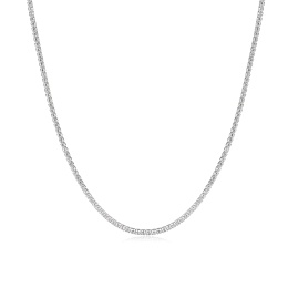 Silver Pavé Necklace