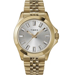 Kaia 3-Hand Gold-tone with Silver Dial and