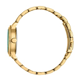 ESPRIT Women Watch, Gold Color Case, Dark Green Di