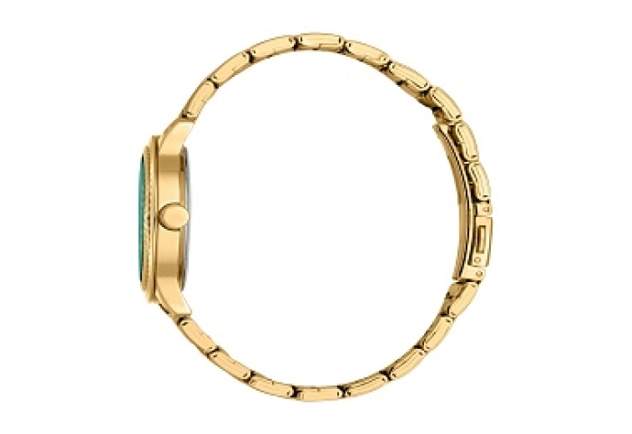 ESPRIT Women Watch, Gold Color Case, Dark Green Di