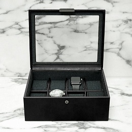 Black 8pc Watch Box 