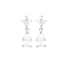 EARRINGSRHODIUM PLATEDSILVER CZ925