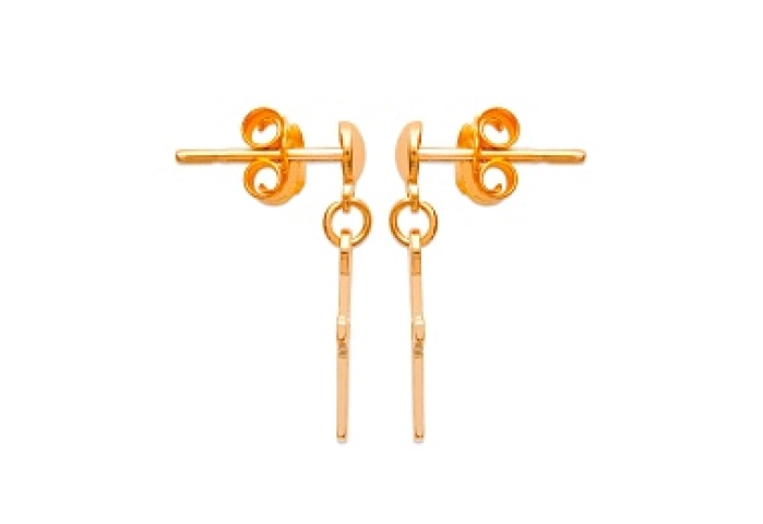 EARRINGS 18 KT GOLD PLATED