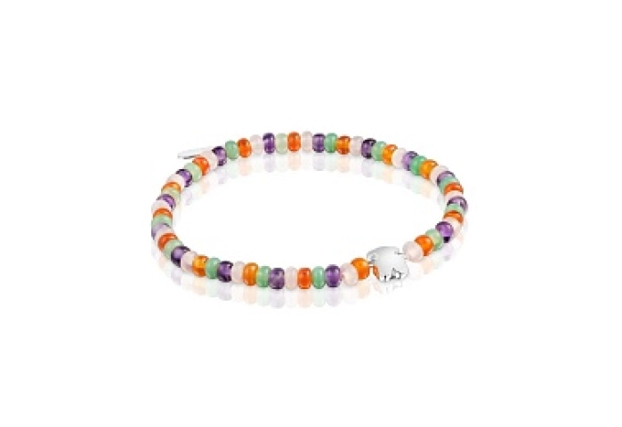 SILVER BRACELET BEAR ELASTIC