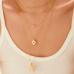 Gold Orb Chain Necklace