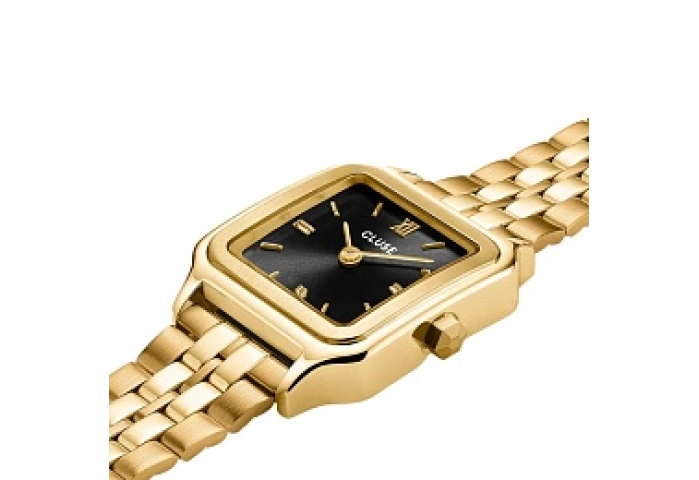 Giftbox Gracieuse Petite Steel Watch, Black & twis