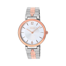 S.STEEL/ROSE COLORED WATCH