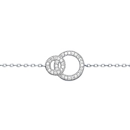 BRACELETPLATED MICROSETSILVER 925CZ RHODIUM /87151218