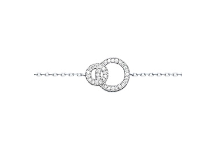 BRACELETPLATED MICROSETSILVER 925CZ RHODIUM /87151218