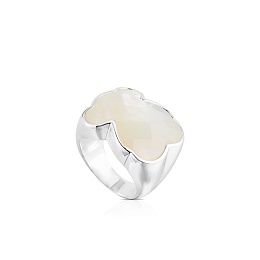 SILVER RING MOTHER OF PEARL 20X16 N12