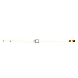 BRACELETMICROSET CZ18 KT GOLD PLATED