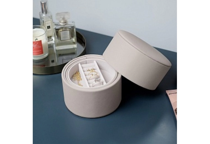 TAUPE BEDSIDE JEWELLERY BOX POD