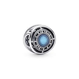 Marvel Arc Reactor sterling silver charm with blue