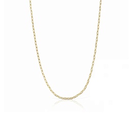 SILVER GOLDPLATED CHOKER OVAL 40-45/50CM