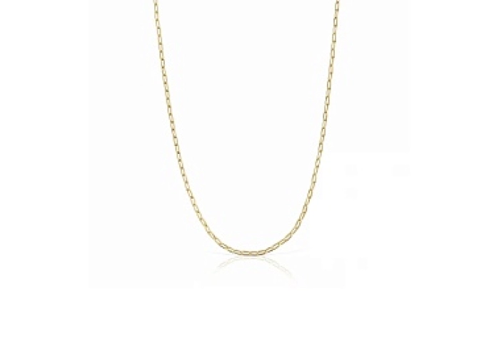 SILVER GOLDPLATED CHOKER OVAL 40-45/50CM