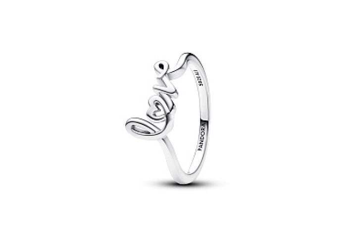 Love sterling silver ring