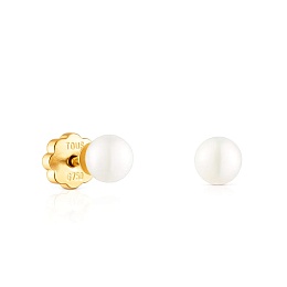 18KT GOLD EARRINGS CULT.PEARL 4MM