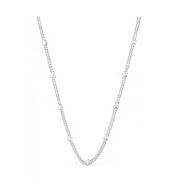 SILVER CHOKER 9 MOTIFS 45CM