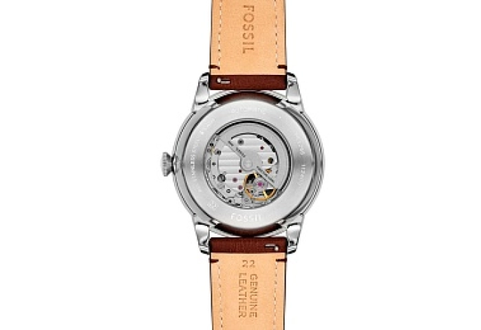 AUTOMATIC WATCH 21 JWL SS LEATHER STRAP