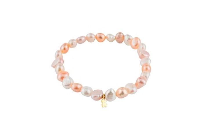 18KT GOLD BRACELET CULT.PEARL 7-8MM N16