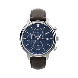 Chicago Chrono 45mm Silver Tone Blue