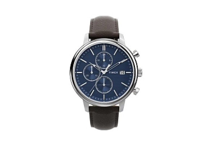 Chicago Chrono 45mm Silver Tone Blue