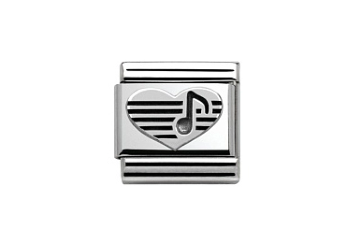 Composable Classic SIMBOLI OSSIDATI acciaio  Cuore
