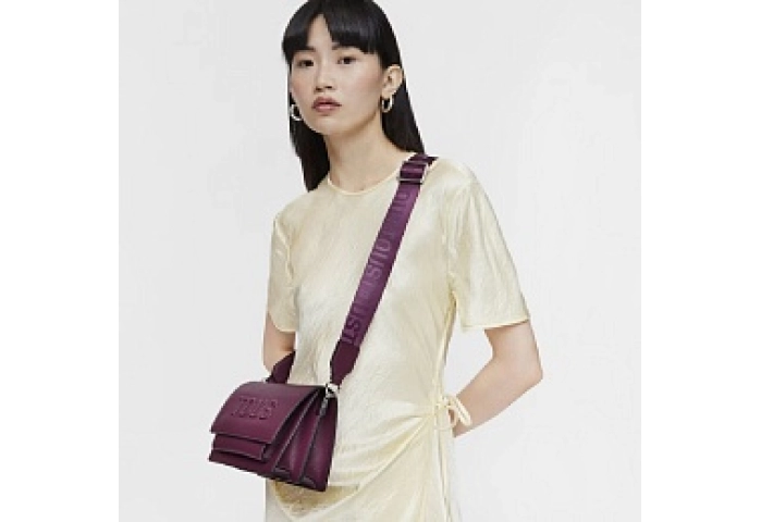 PU.COT,HANDBAG S.AUDRE LARUE NEW BURGUND