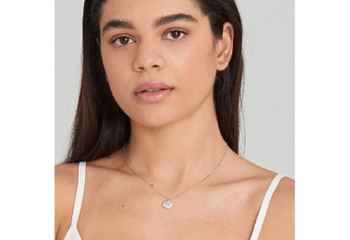 SILVER MOTHER OF PEARL SUN PENDANT NECKLACE