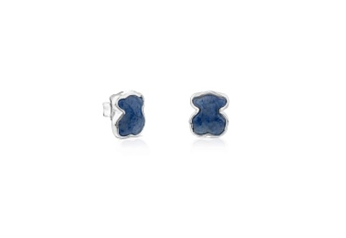 SILVER EARRINGS QUARTZ 9MM GEMSTONES