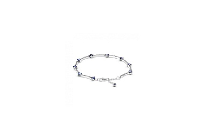 Sterling silver bracelet with clear cubic zirconia