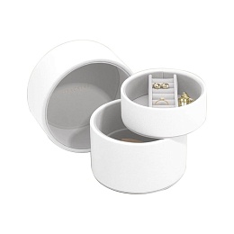 Pebble White Bedside Jewellery Pod