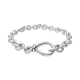 Infinity sterling silver bangle/Серебряный браслет