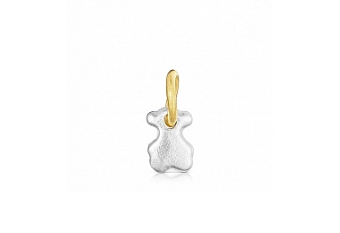 SILVER GOLDPLATED PENDANT 2 TONE 13MM