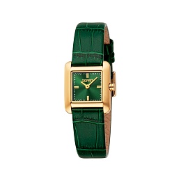 ESPRIT Women Watch, Gold Color Case, Dark Green Di